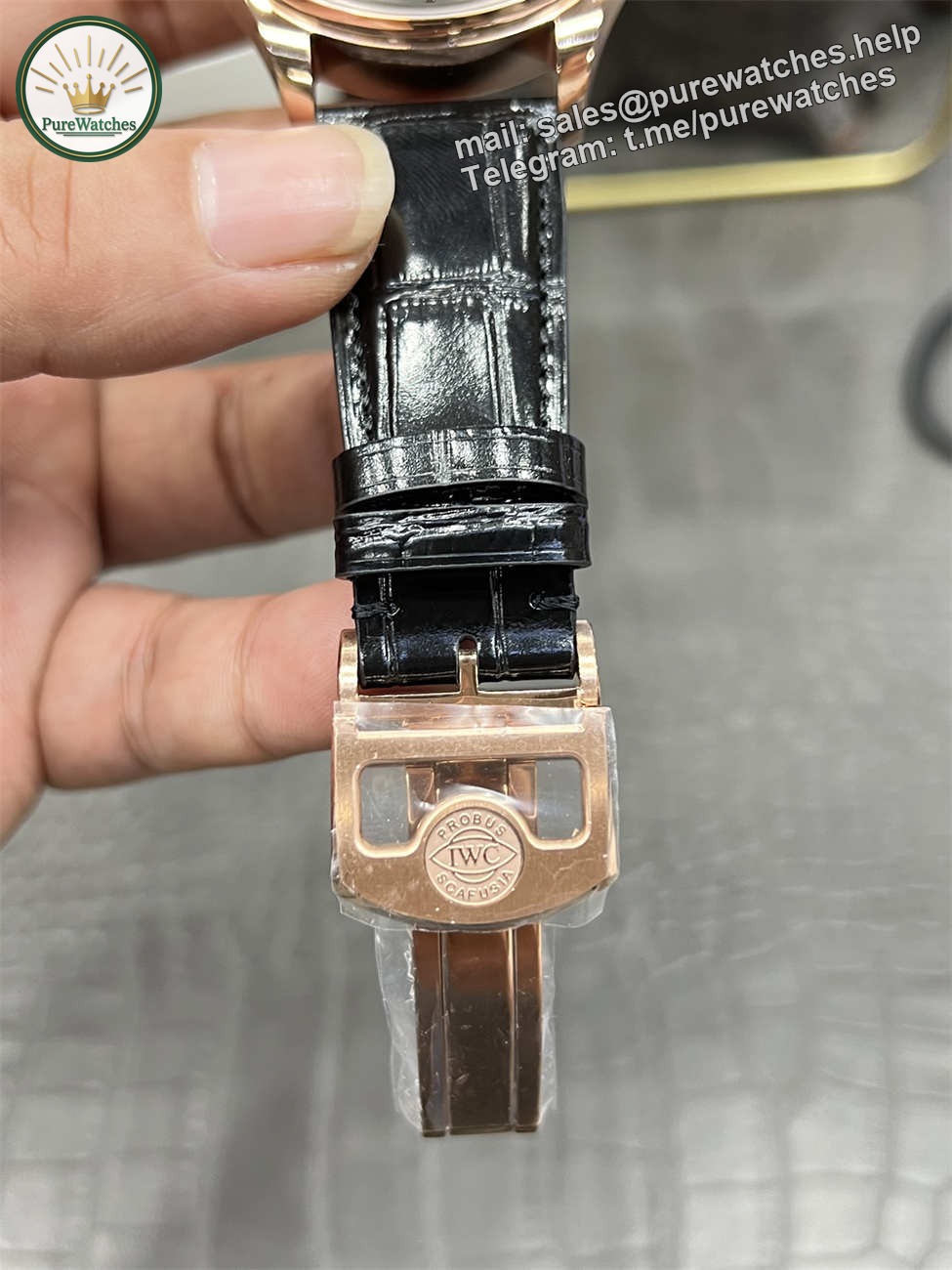 IWC IW501707 — APS Portuguese 42mm Rose Gold Black Dial - Image 7