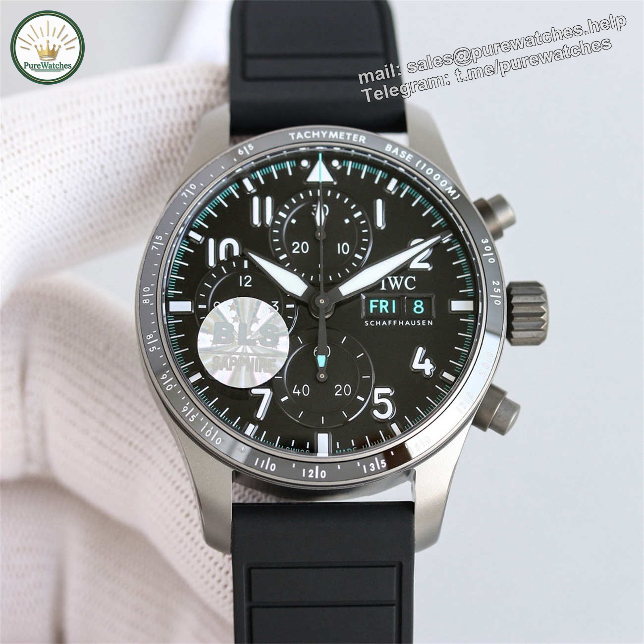 IWC Pilot IW388306 Replica – High Performance Chronograph Ceramic Bezel 41mm