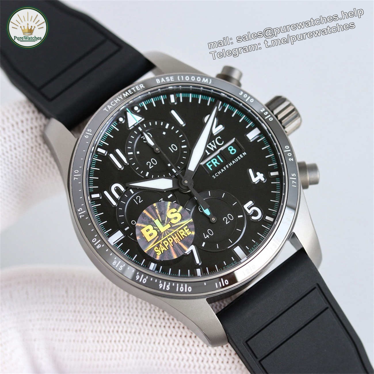 IWC Pilot IW388306 Replica – High Performance Chronograph Ceramic Bezel 41mm - Image 3