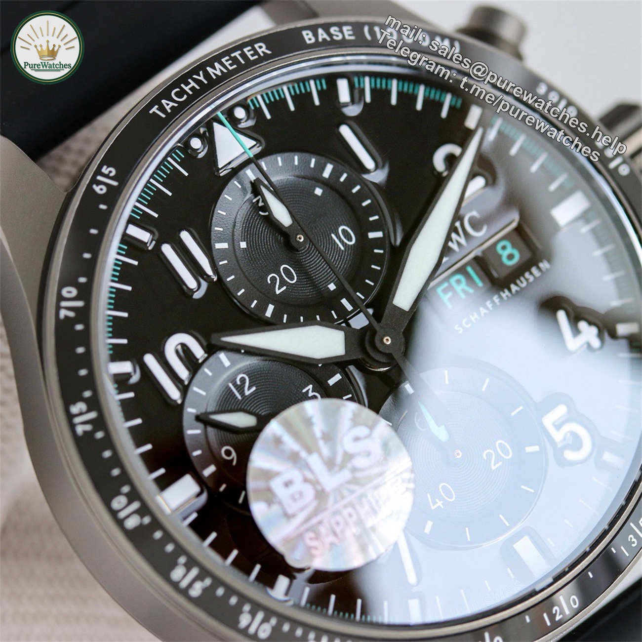 IWC Pilot IW388306 Replica – High Performance Chronograph Ceramic Bezel 41mm - Image 5