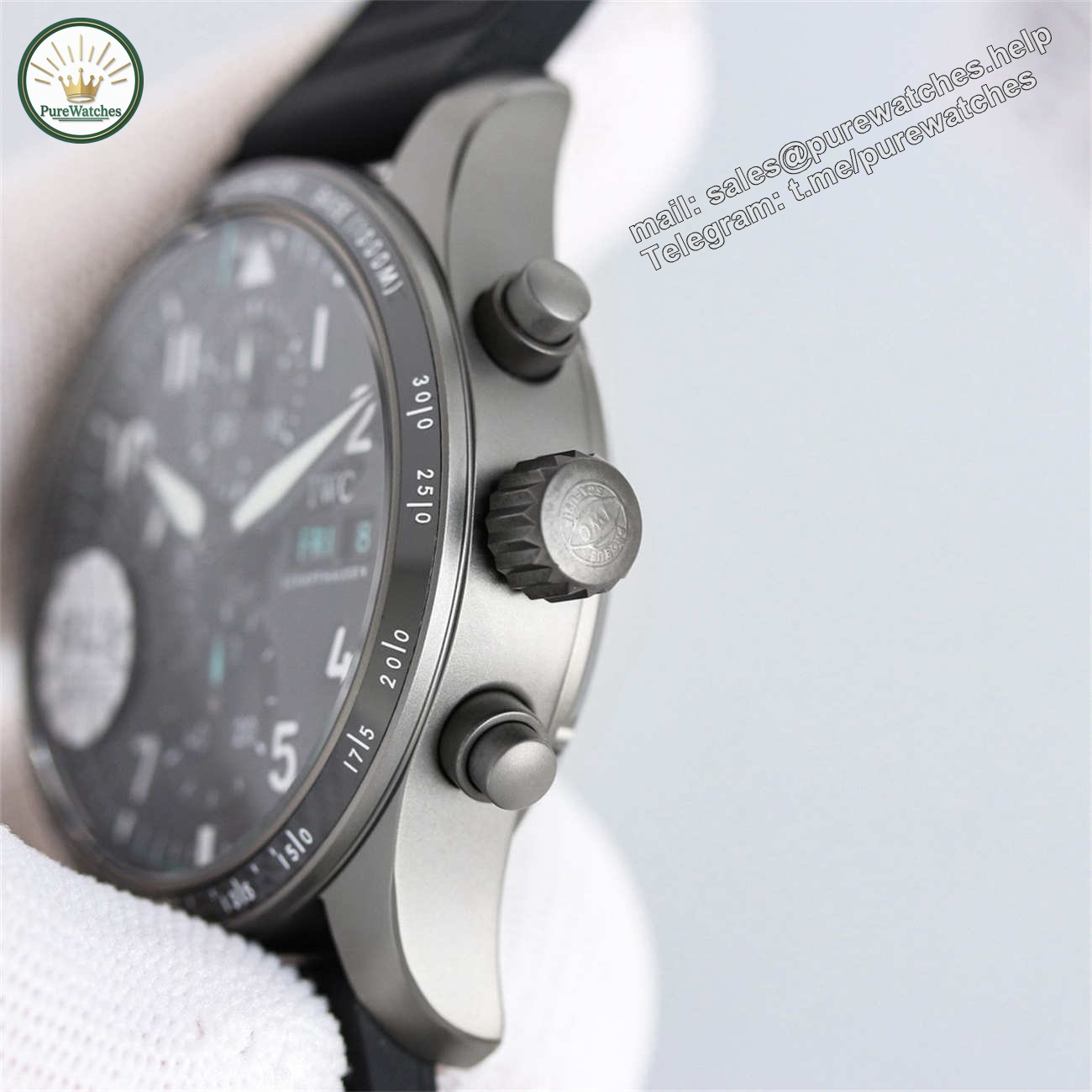 IWC Pilot IW388306 Replica – High Performance Chronograph Ceramic Bezel 41mm - Image 6