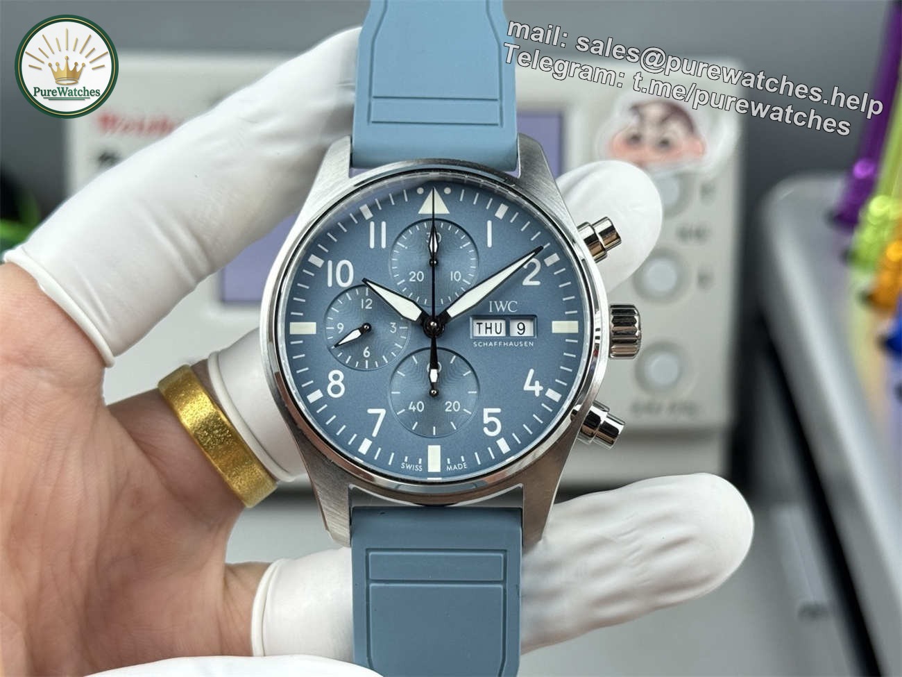 IWC Pilot IW389409 Replica – Miramar Blue AMG Chronograph Watch