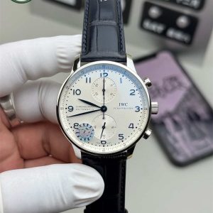 IWC Portugieser Black Replica – ZF Factory Portuguese Chronograph 41mm Luxury Watch