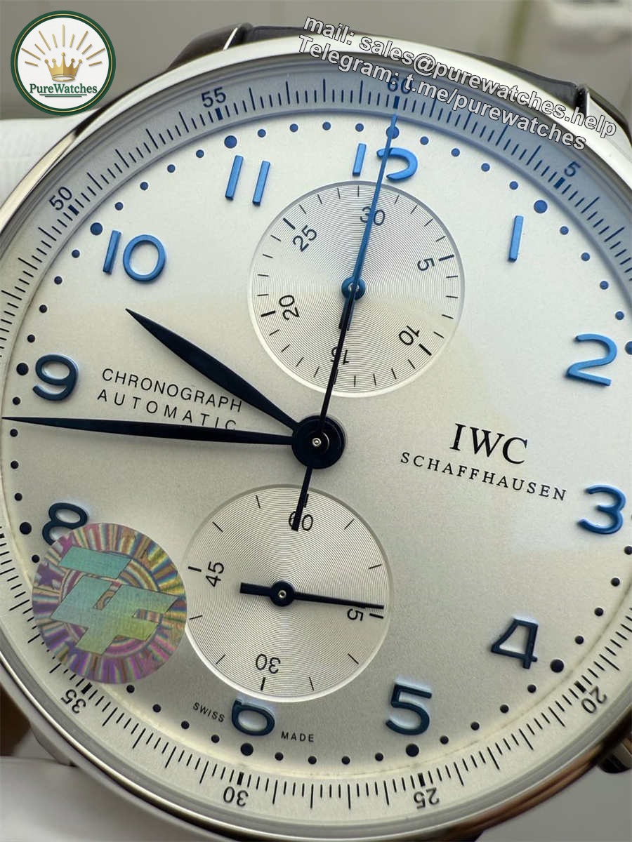 IWC Portugieser Black Replica – ZF Factory Portuguese Chronograph 41mm Luxury Watch - Image 5