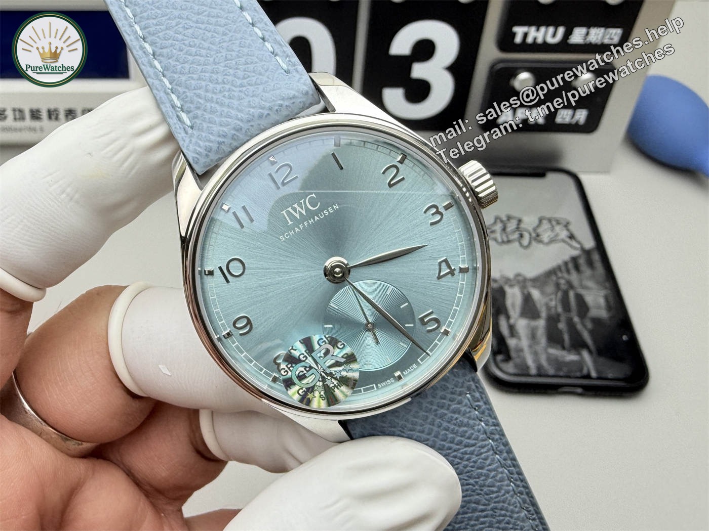 IWC Portugieser IW358402 Replica – 18K White Gold 40.4mm Dress Watch - Image 2