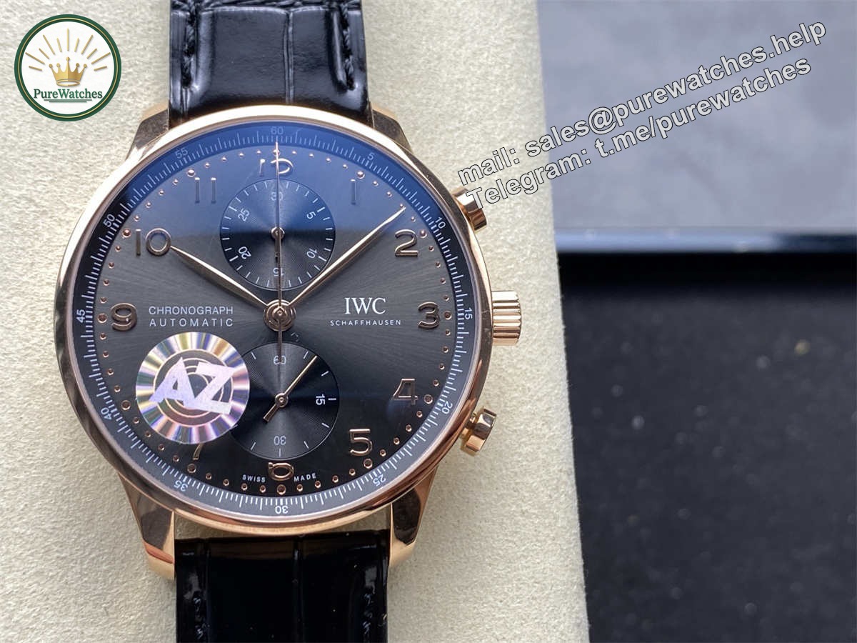 IWC Portugieser Rose Gold Replica – AZ Factory 40.9mm Portuguese Chronograph Luxury Watch