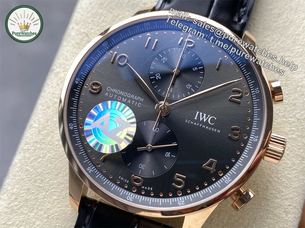 IWC Portugieser Rose Gold Replica – AZ Factory 40.9mm Portuguese Chronograph Luxury Watch - Image 3