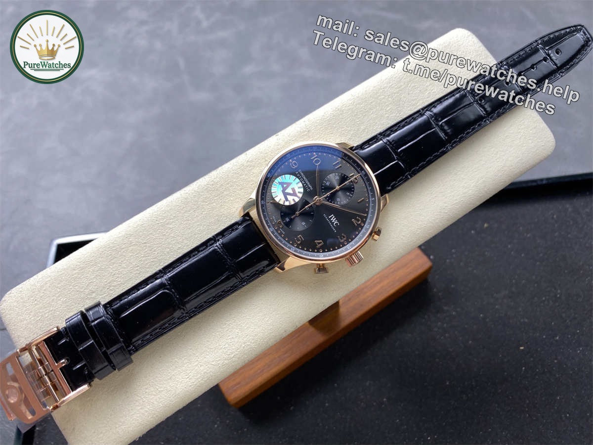 IWC Portugieser Rose Gold Replica – AZ Factory 40.9mm Portuguese Chronograph Luxury Watch - Image 4