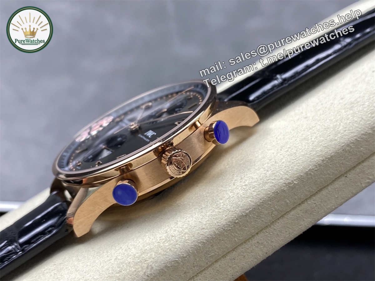 IWC Portugieser Rose Gold Replica – AZ Factory 40.9mm Portuguese Chronograph Luxury Watch - Image 6