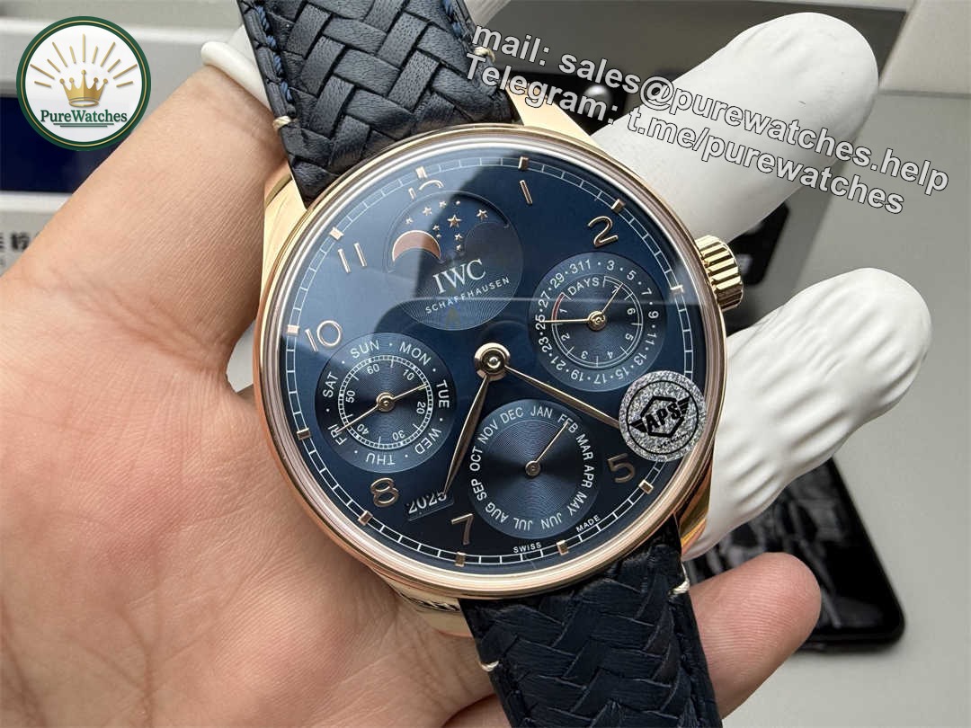 Premium IWC Portuguese Perpetual Calendar Replica – 44mm Luxury Automatic Watch by APS Factory - Image 3