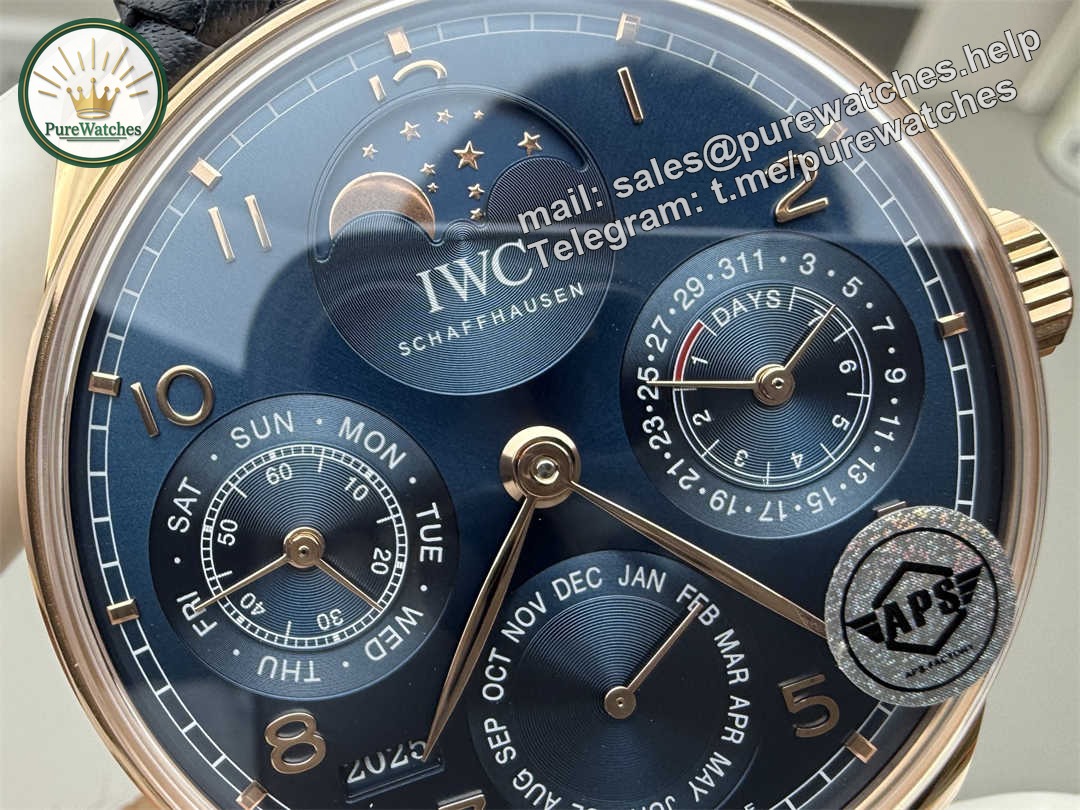 Premium IWC Portuguese Perpetual Calendar Replica – 44mm Luxury Automatic Watch by APS Factory - Image 4