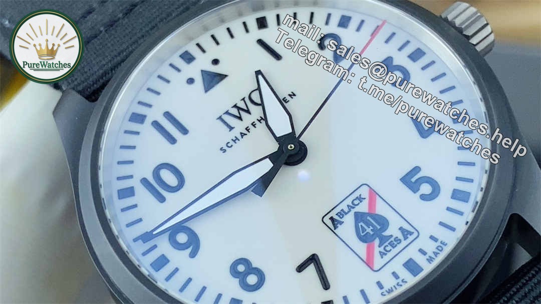 M+ Factory IWC Pilot IW326905 Replica – Ceramic Ace of Spades 41mm Automatic Watch - Image 4
