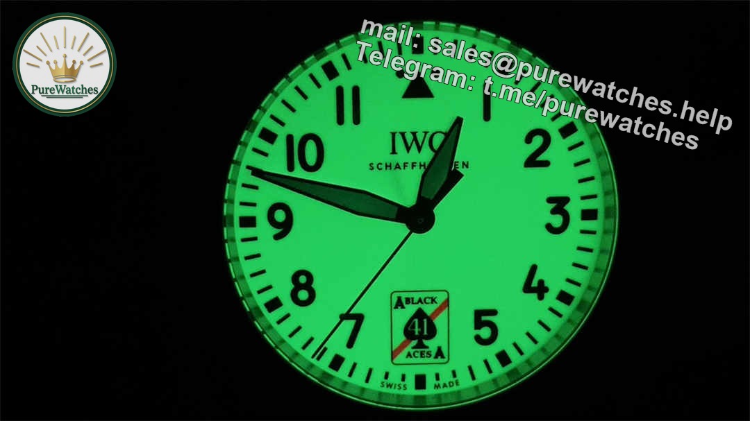 M+ Factory IWC Pilot IW326905 Replica – Ceramic Ace of Spades 41mm Automatic Watch - Image 2