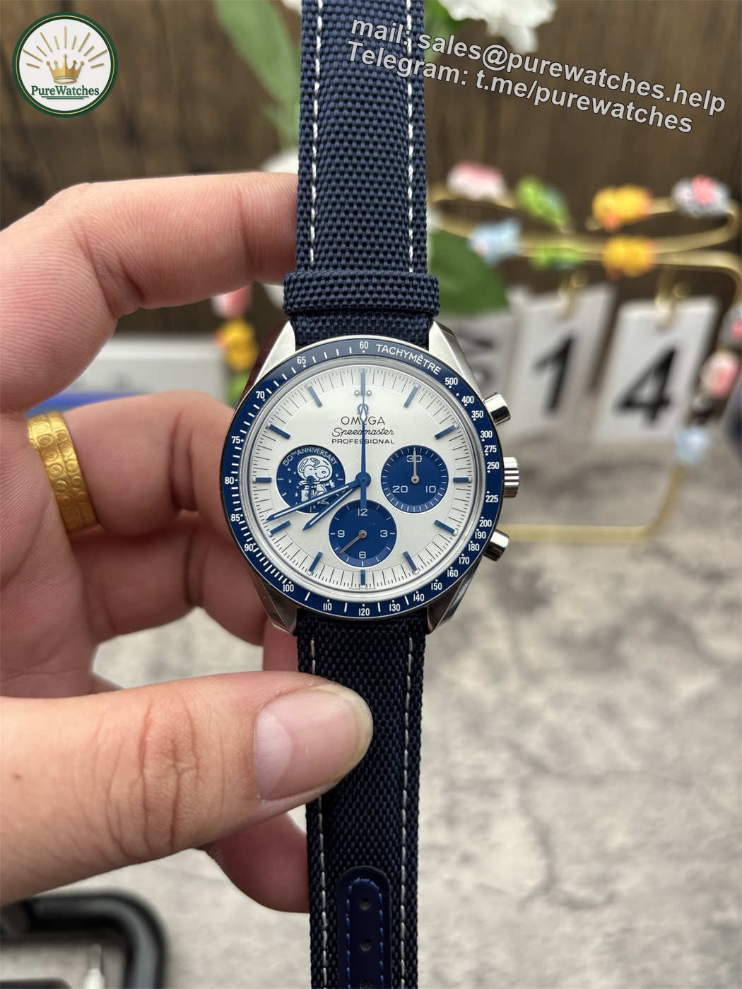 Omega Speedmaster Snoopy Replica 310.32.42.50.02.001 – Silver Snoopy Manual Chronograph 42mm