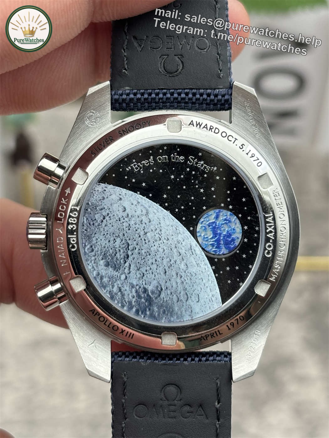 Omega Speedmaster Snoopy Replica 310.32.42.50.02.001 – Silver Snoopy Manual Chronograph 42mm - Image 6