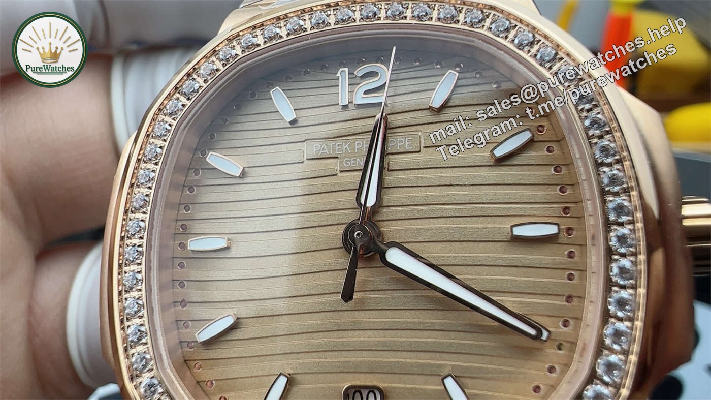 Patek Philippe 7118/1200R Replica | 3K Factory Rose Gold & Diamond Super Clone - Image 3