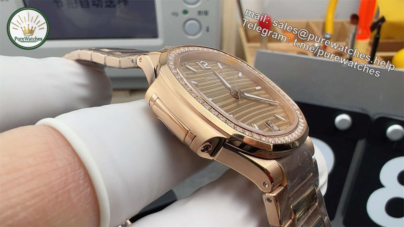 Patek Philippe 7118/1200R Replica | 3K Factory Rose Gold & Diamond Super Clone - Image 4