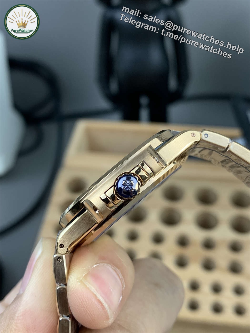 Patek Philippe 7118 Replica | 3K Factory Ladies Nautilus in Rose Gold & Diamonds - Image 5