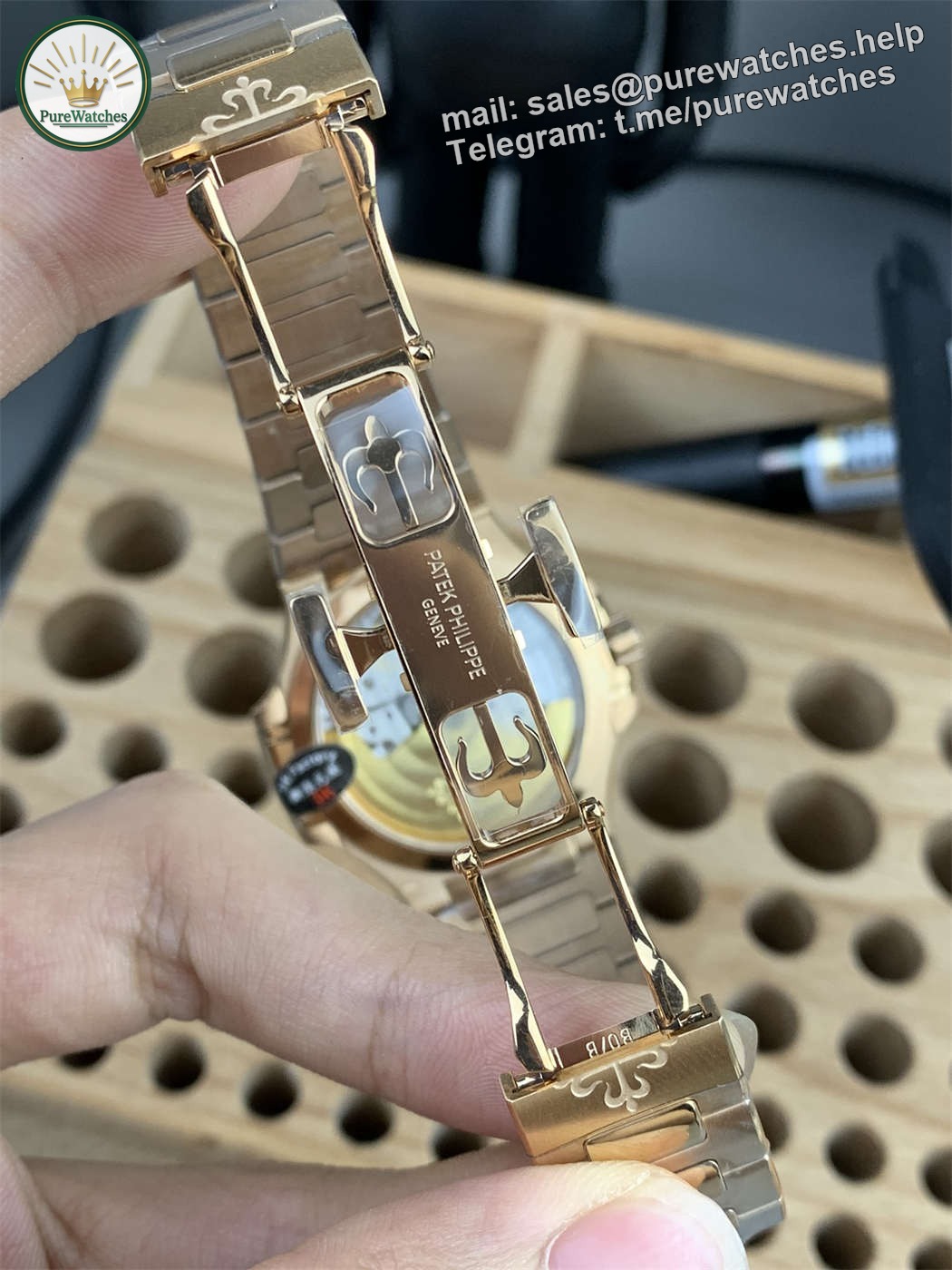 Patek Philippe 7118 Replica | 3K Factory Ladies Nautilus in Rose Gold & Diamonds - Image 7