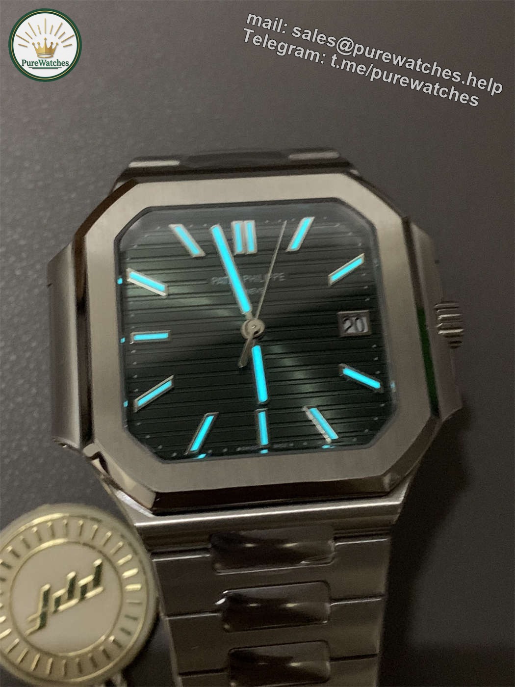 Patek Cubitus 5821 Replica – PPF Factory Green Dial Stainless Steel 45mm - Image 9
