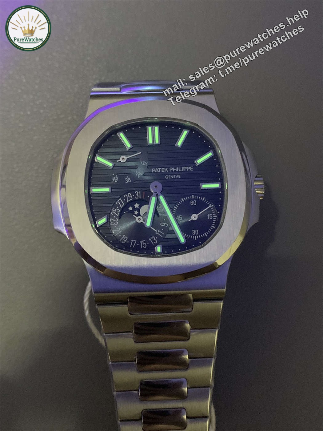 Patek Philippe 5712 Replica �C PPF V3 Nautilus Blue Dial - Image 9