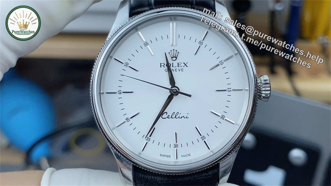 Rolex Cellini White Gold Replica – M50509-0017 Classic Dress Watch - Image 2
