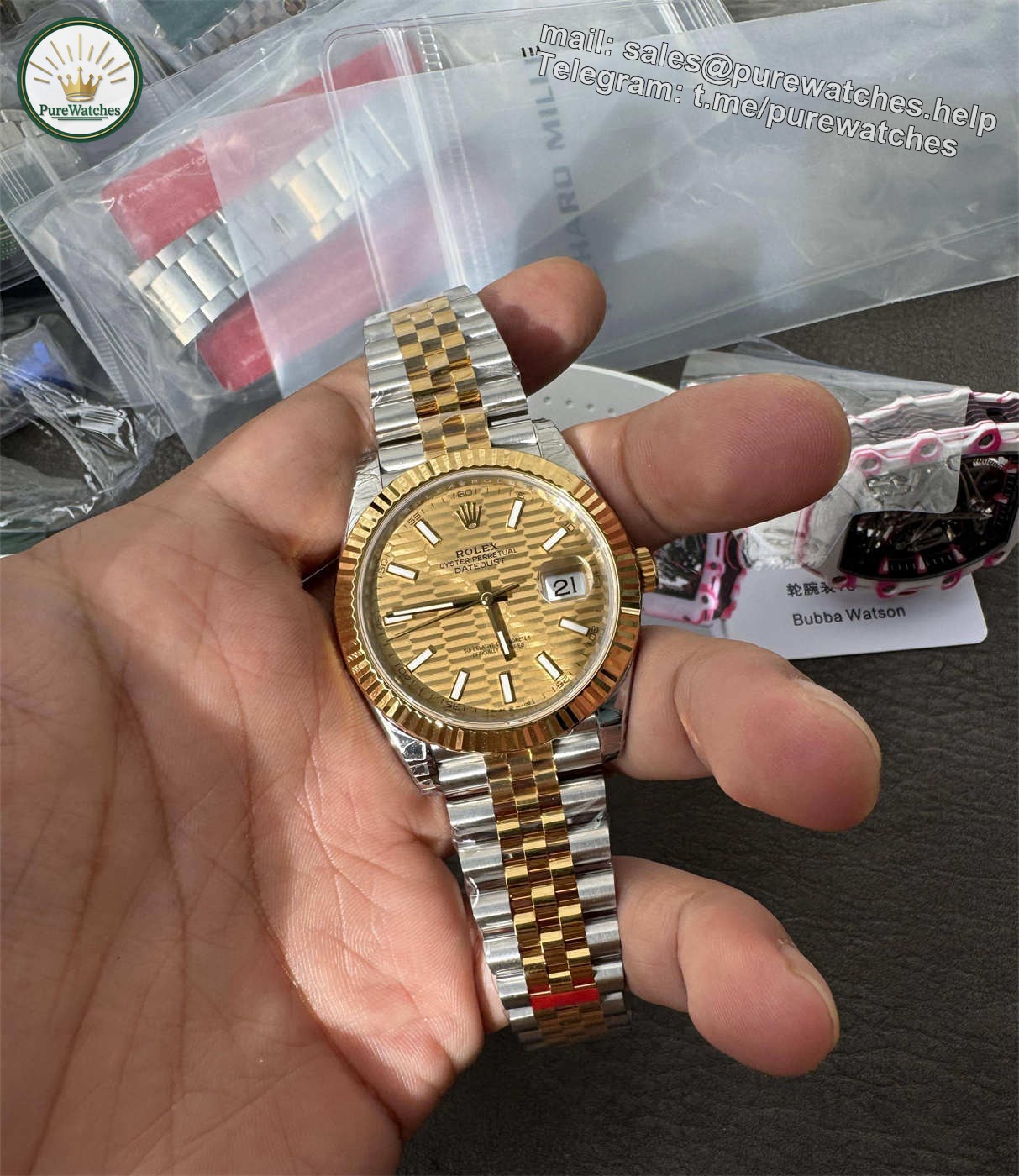 Rolex Datejust 41 Two Tone Replica – VS Factory M126333-0022 with Dandong 3235 Movement - Image 7