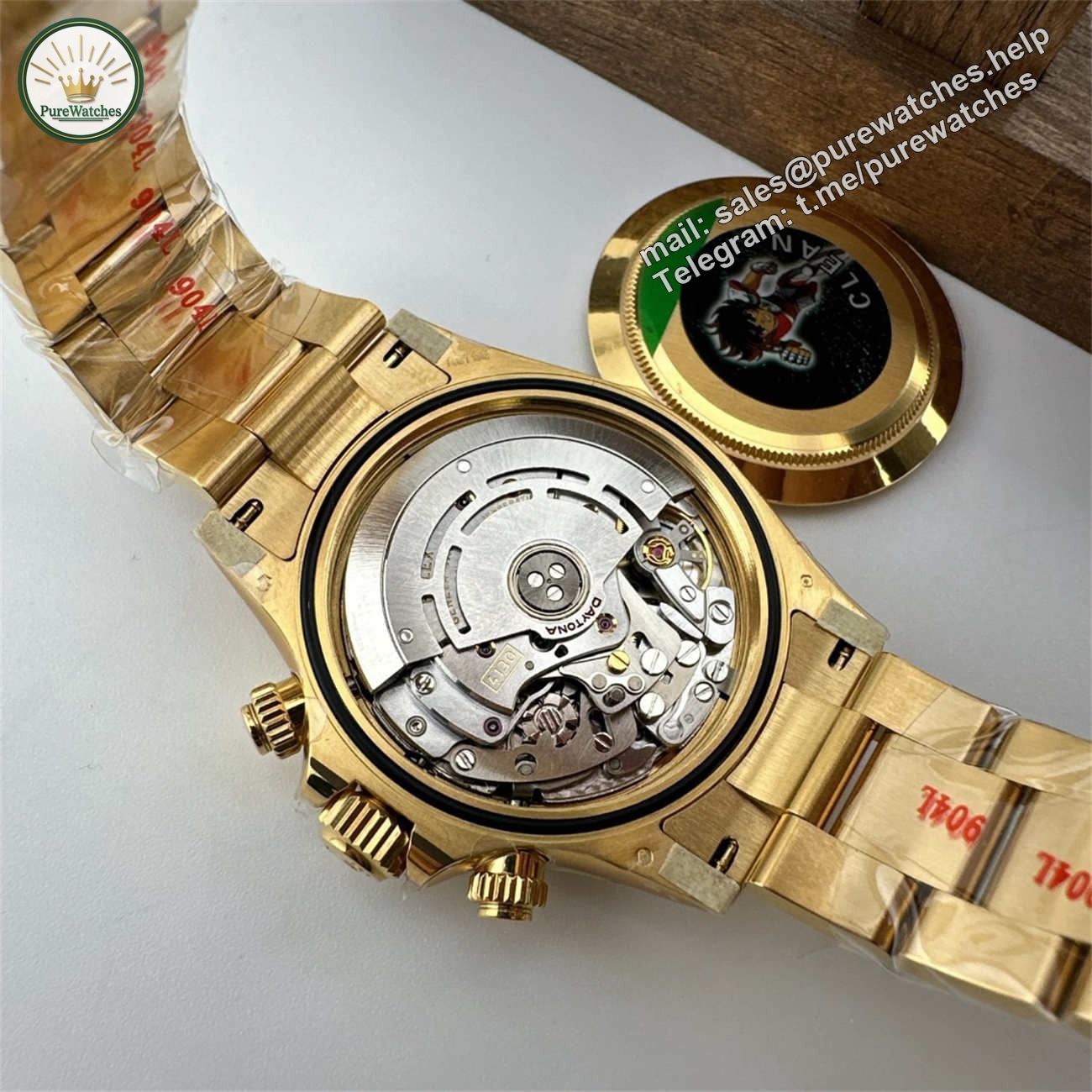 Clean Factory Rolex Daytona 116508 Replica �C Yellow Gold Black Dial (Dandong 4130) - Image 7