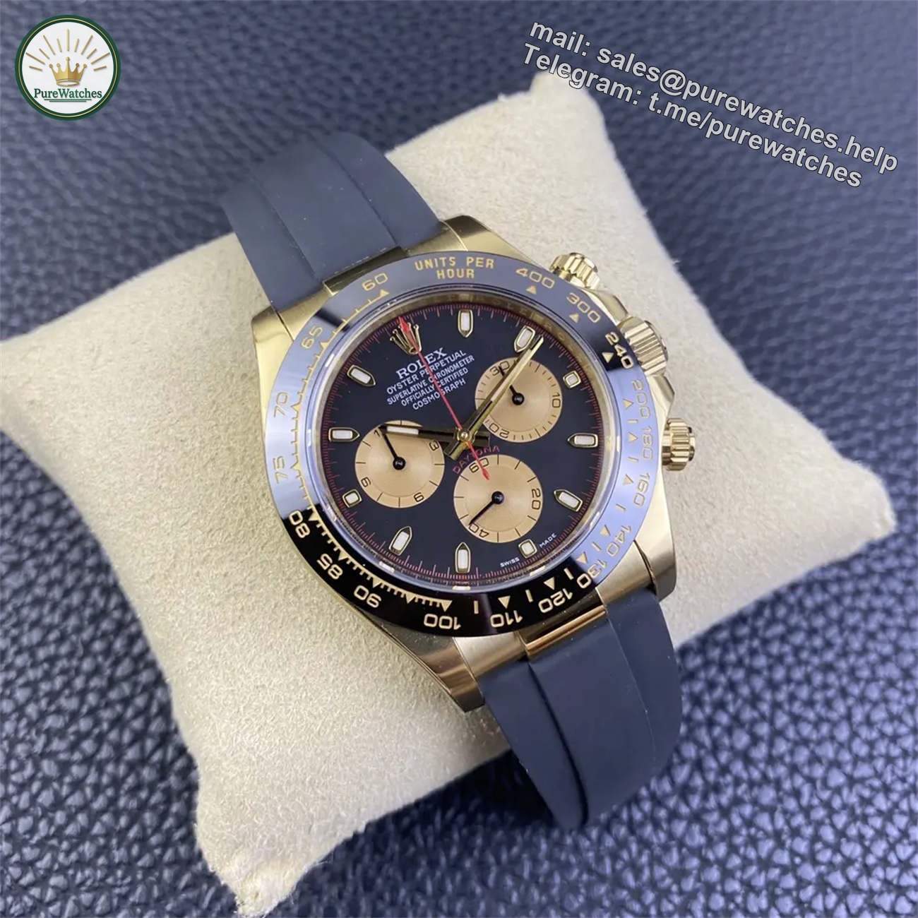 Clean Factory Rolex Daytona 116518LN Replica �C ��John Mayer�� Gold Dial (Dandong 4130) - Image 6