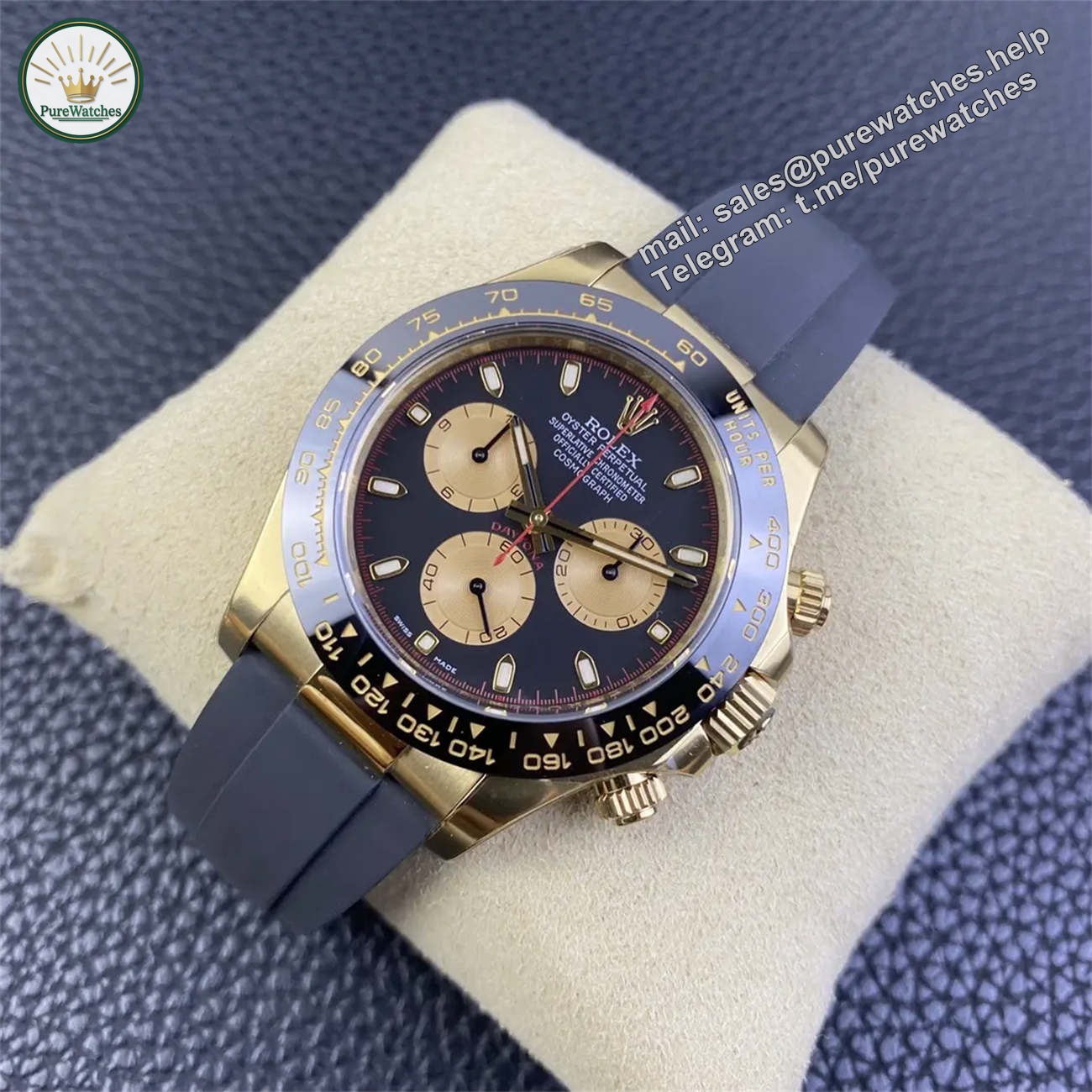 Clean Factory Rolex Daytona 116518LN Replica �C ��John Mayer�� Gold Dial (Dandong 4130) - Image 2