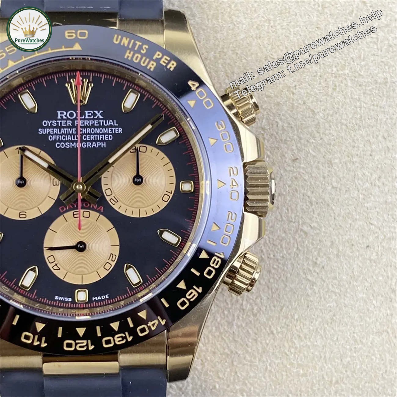 Clean Factory Rolex Daytona 116518LN Replica �C ��John Mayer�� Gold Dial (Dandong 4130) - Image 7