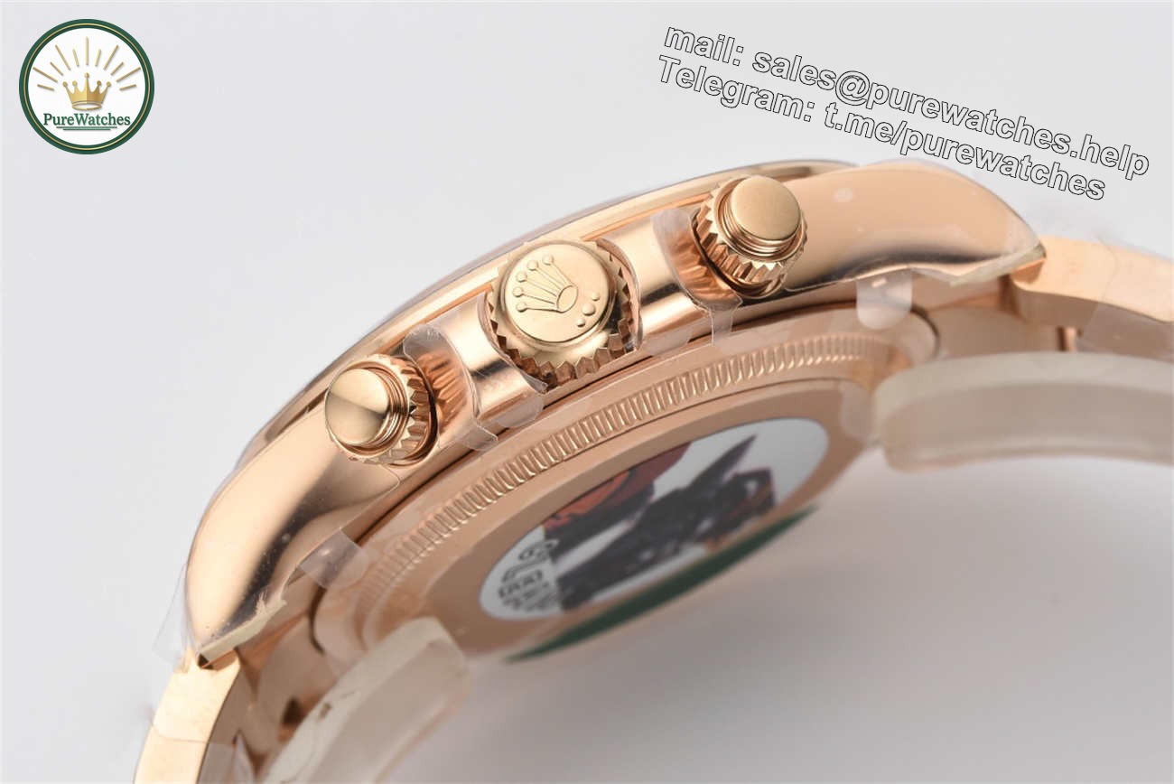 Clean Factory Rolex Daytona 126505 Replica �C Rose Gold Black Dial (4131 Movement) - Image 6