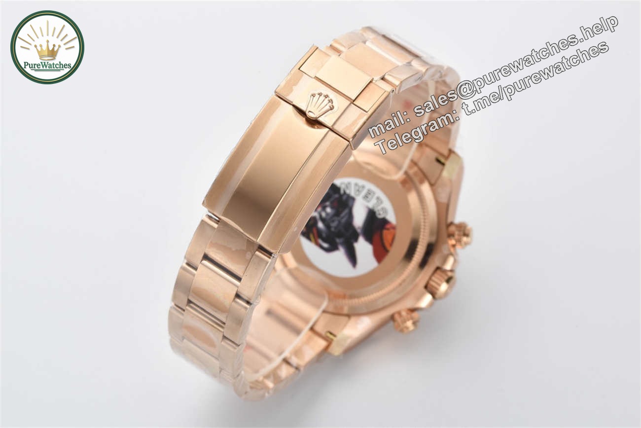 Clean Factory Rolex Daytona 126505 Replica �C Rose Gold Black Dial (4131 Movement) - Image 9