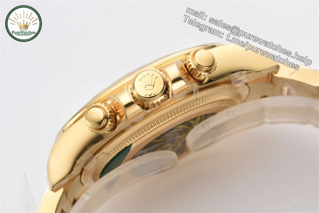 Rolex Daytona 126508 Replica �C Clean Factory 18K Yellow Gold Black Dial - Image 8