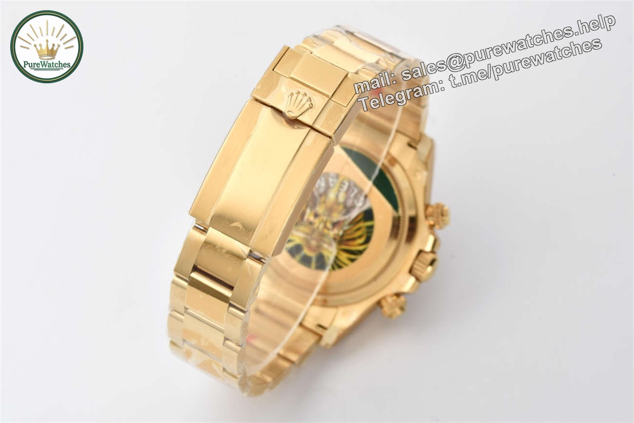 Clean Factory Rolex Daytona 126508 Replica �C Yellow Gold White Dial (4131) - Image 6