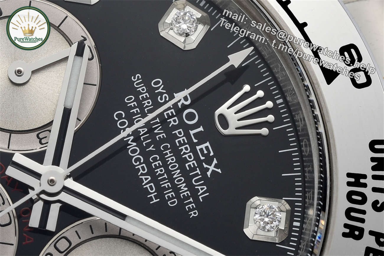 Clean Factory Rolex Daytona 126509 Replica �C White Gold Black Diamond Dial (4131) - Image 3