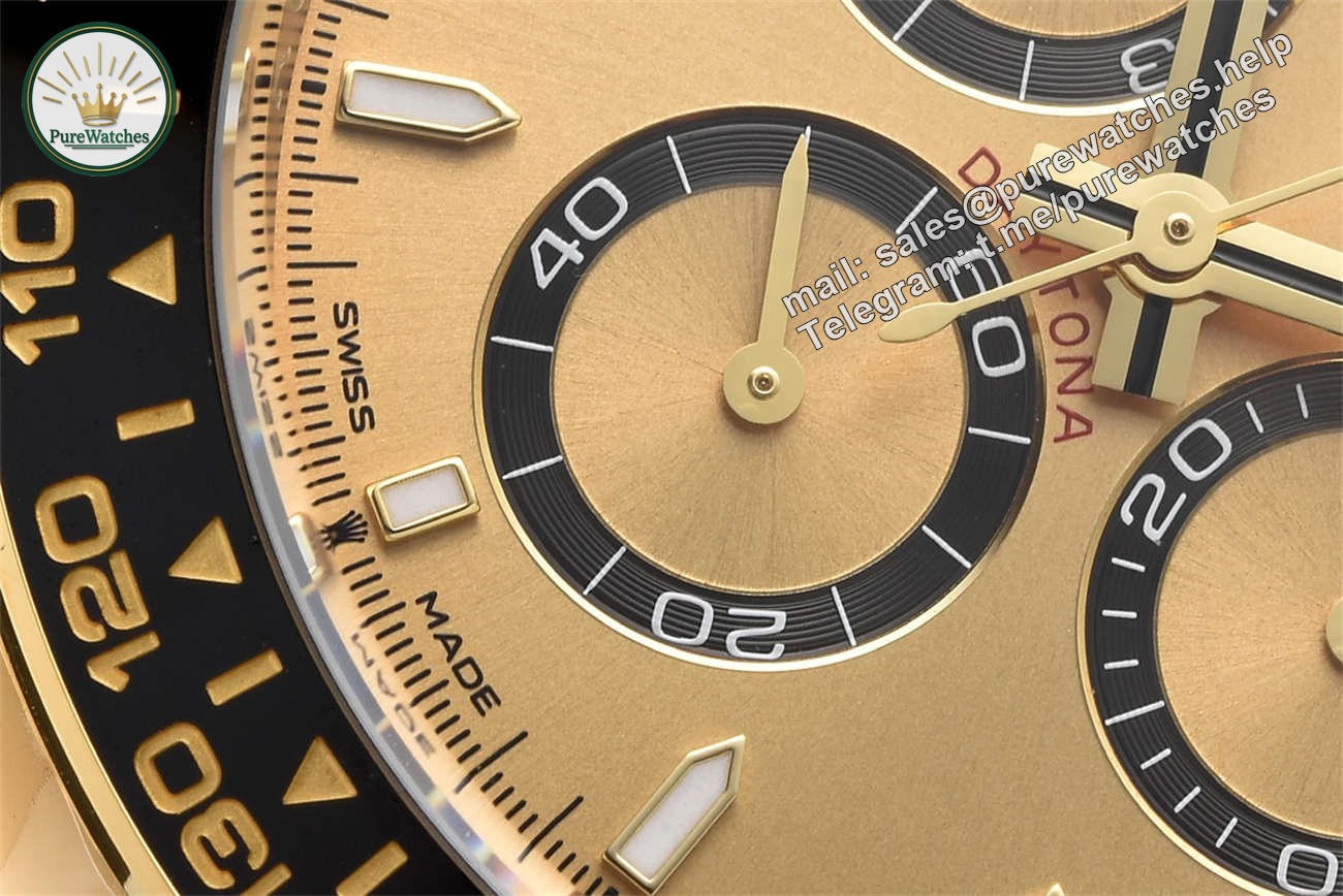 Rolex Daytona 126518LN Replica �C 18K Yellow Gold Oysterflex Chronograph - Image 5