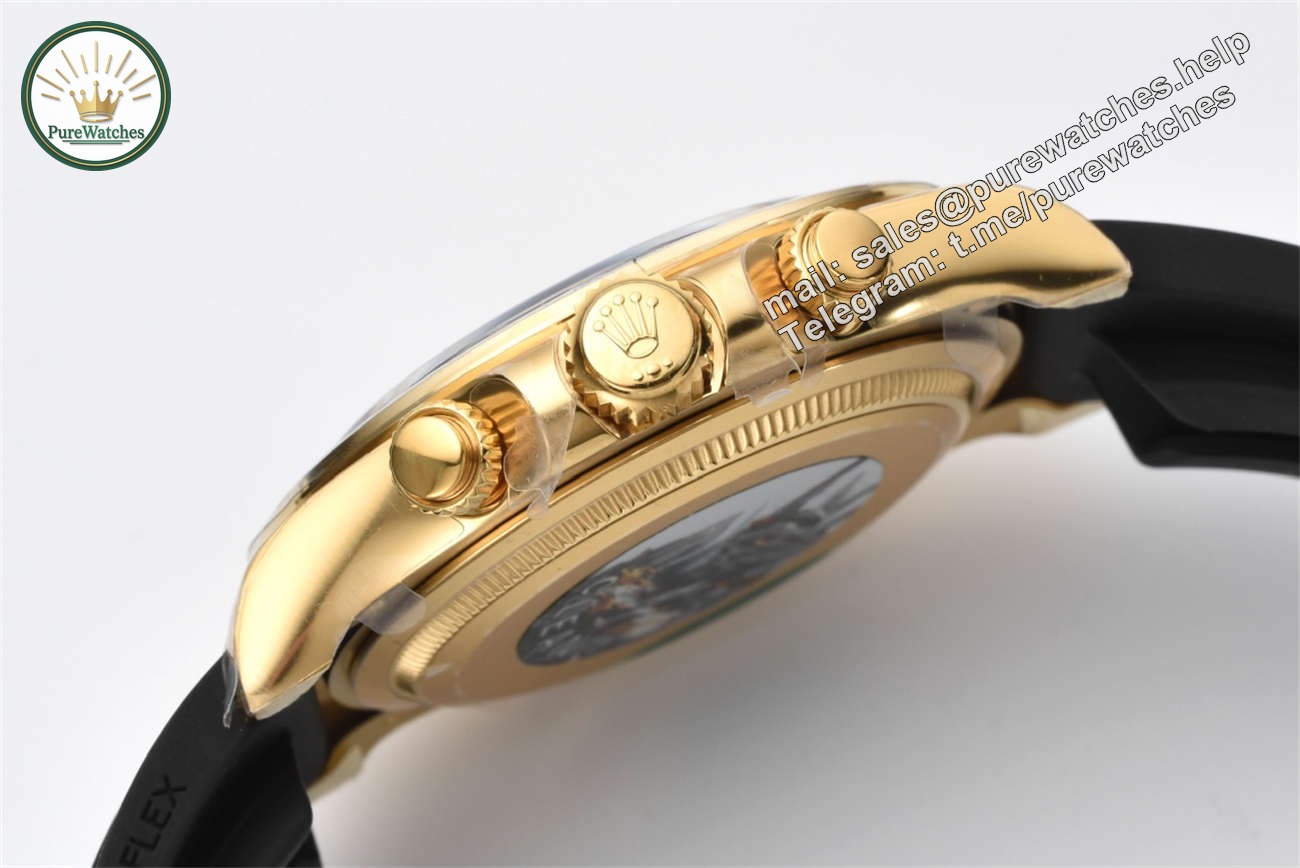 Rolex Daytona 126518LN Replica �C 18K Yellow Gold Oysterflex Chronograph - Image 9