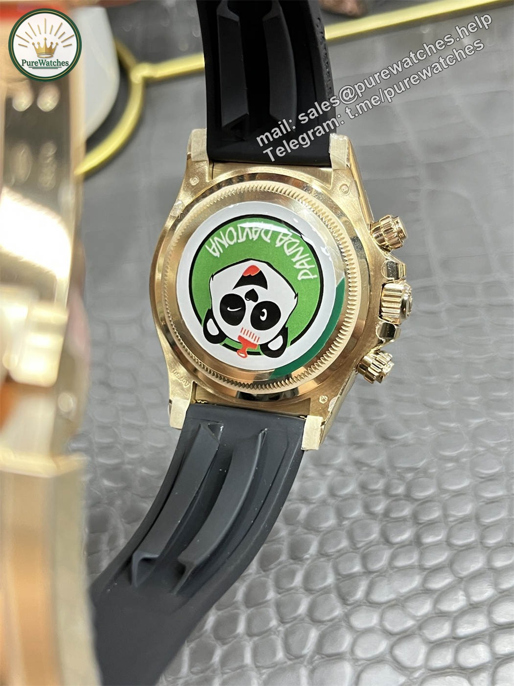Rolex Daytona 126518LN Replica ?C Yellow Gold Oysterflex Chronograph - Image 5