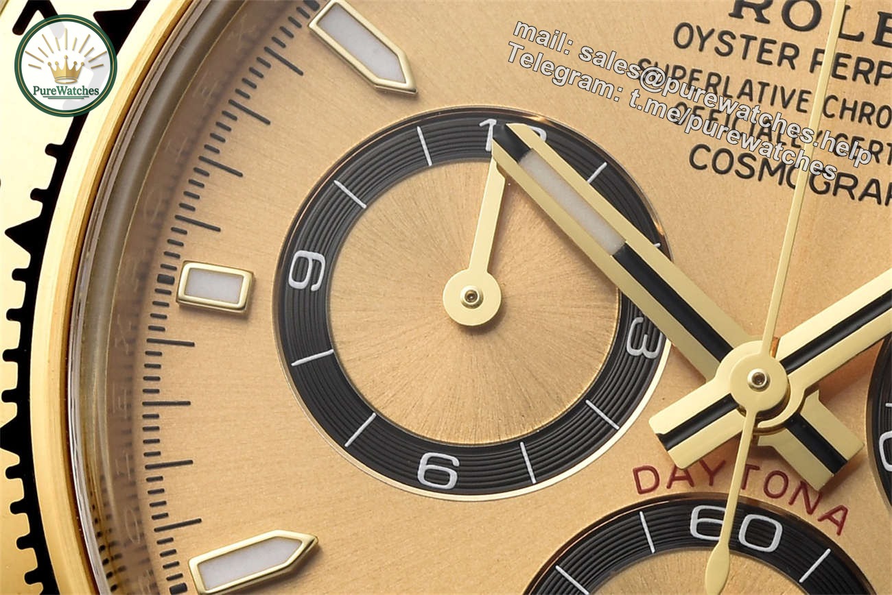 Rolex Daytona Champagne Dial Replica �C Clean Factory 126518LN Yellow Gold Chronograph - Image 6