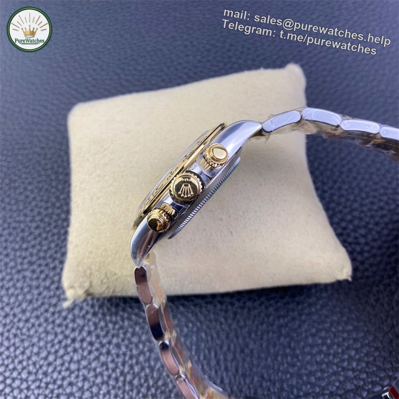 Clean Factory Rolex Daytona Diamond Dial Replica �C 116503 Two Tone (Dandong 4130) - Image 6