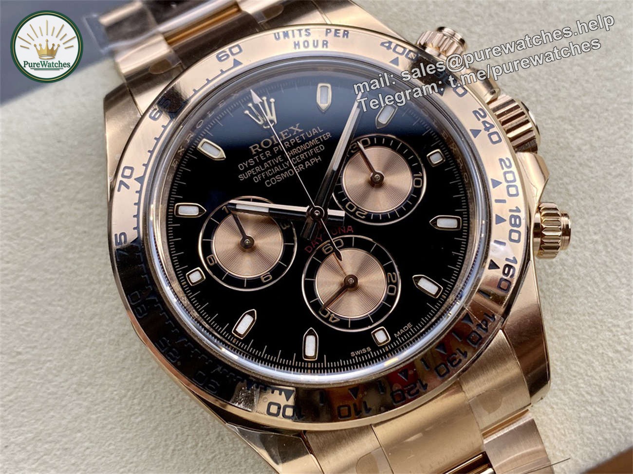 Rolex Daytona Everose Black Dial �C Clean Factory Edition - Image 2