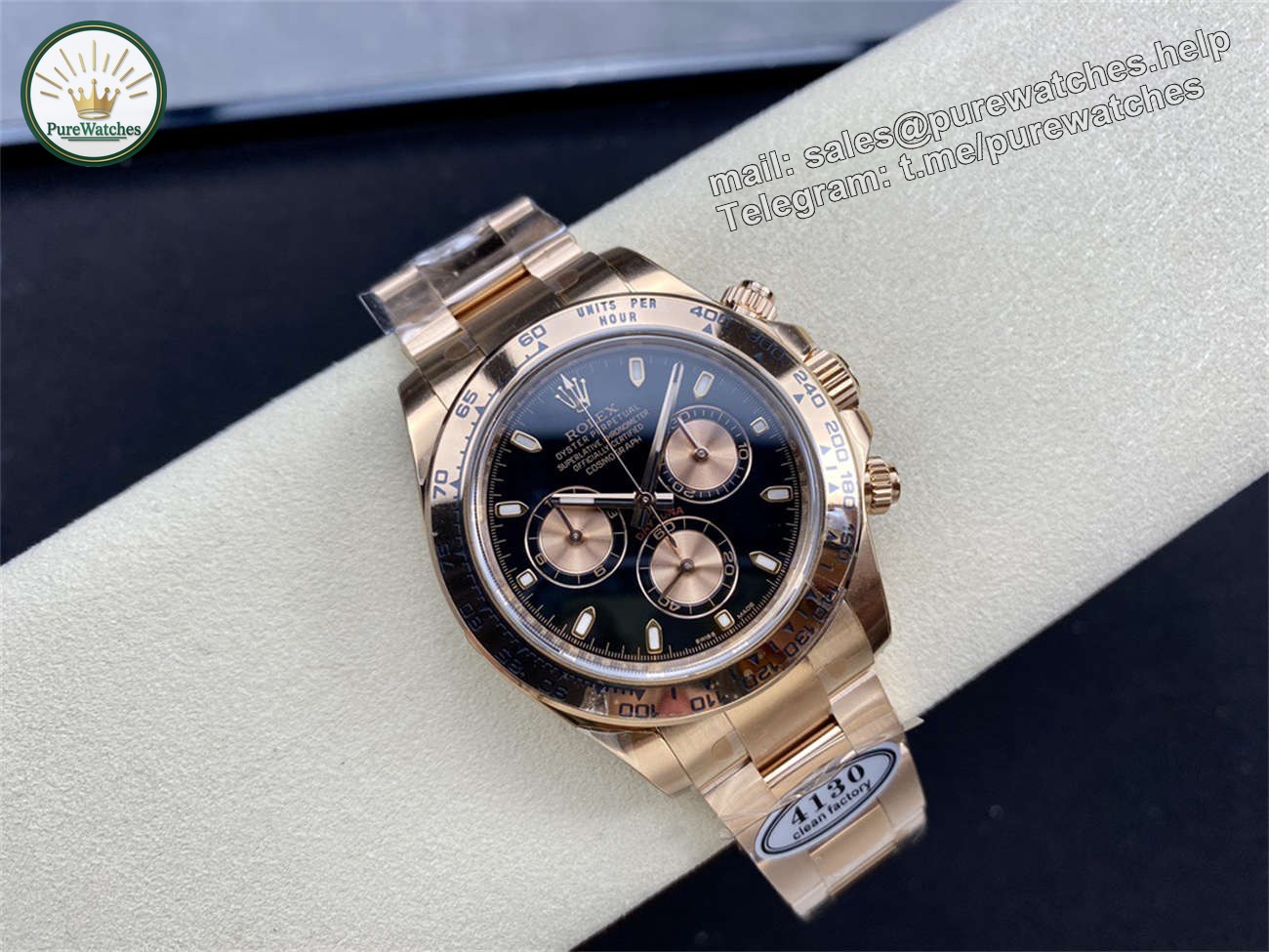 Rolex Daytona Everose Black Dial �C Clean Factory Edition - Image 4