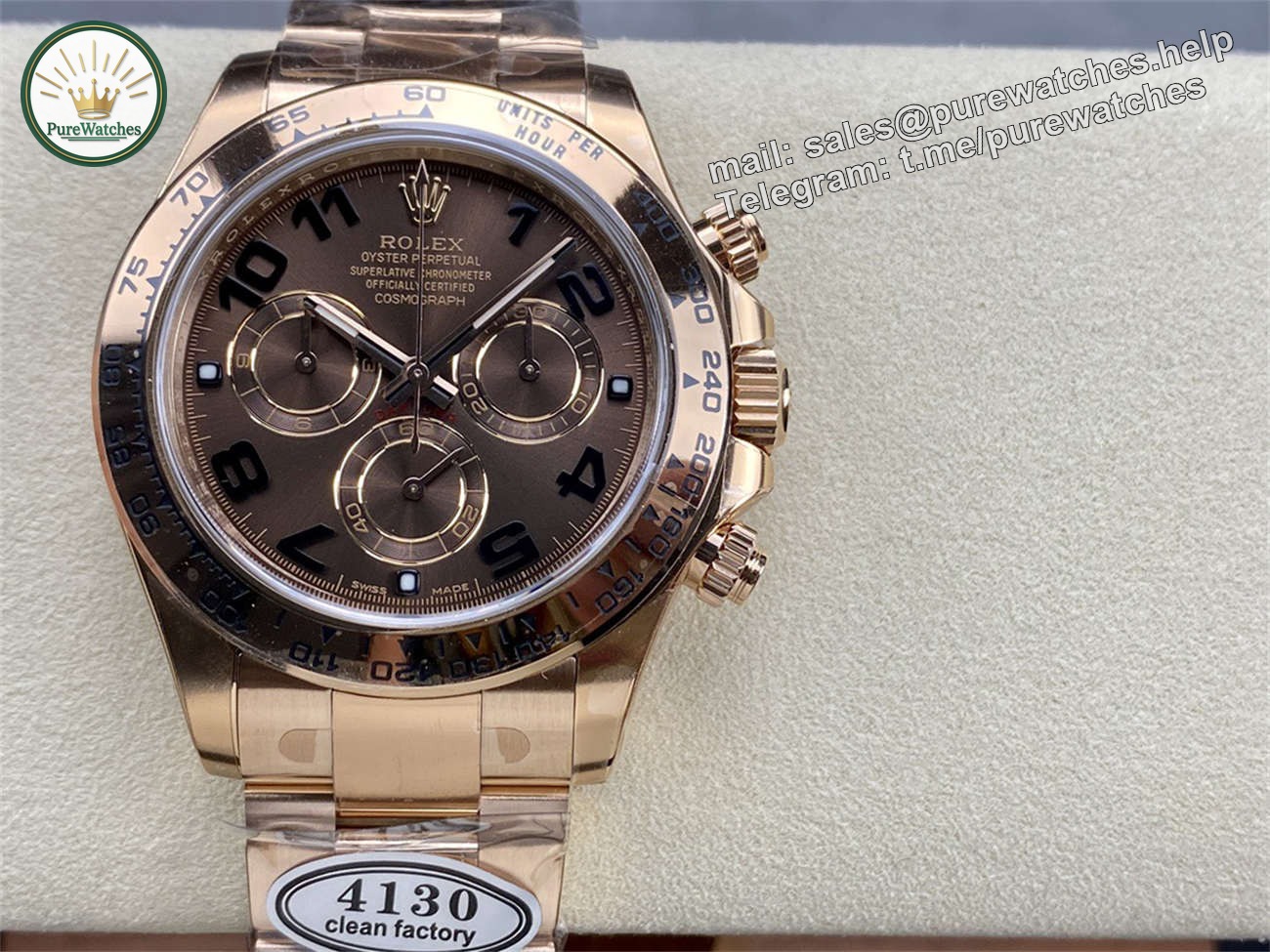 Rolex Daytona Everose Gold �C Clean Factory 4130 Super Clone