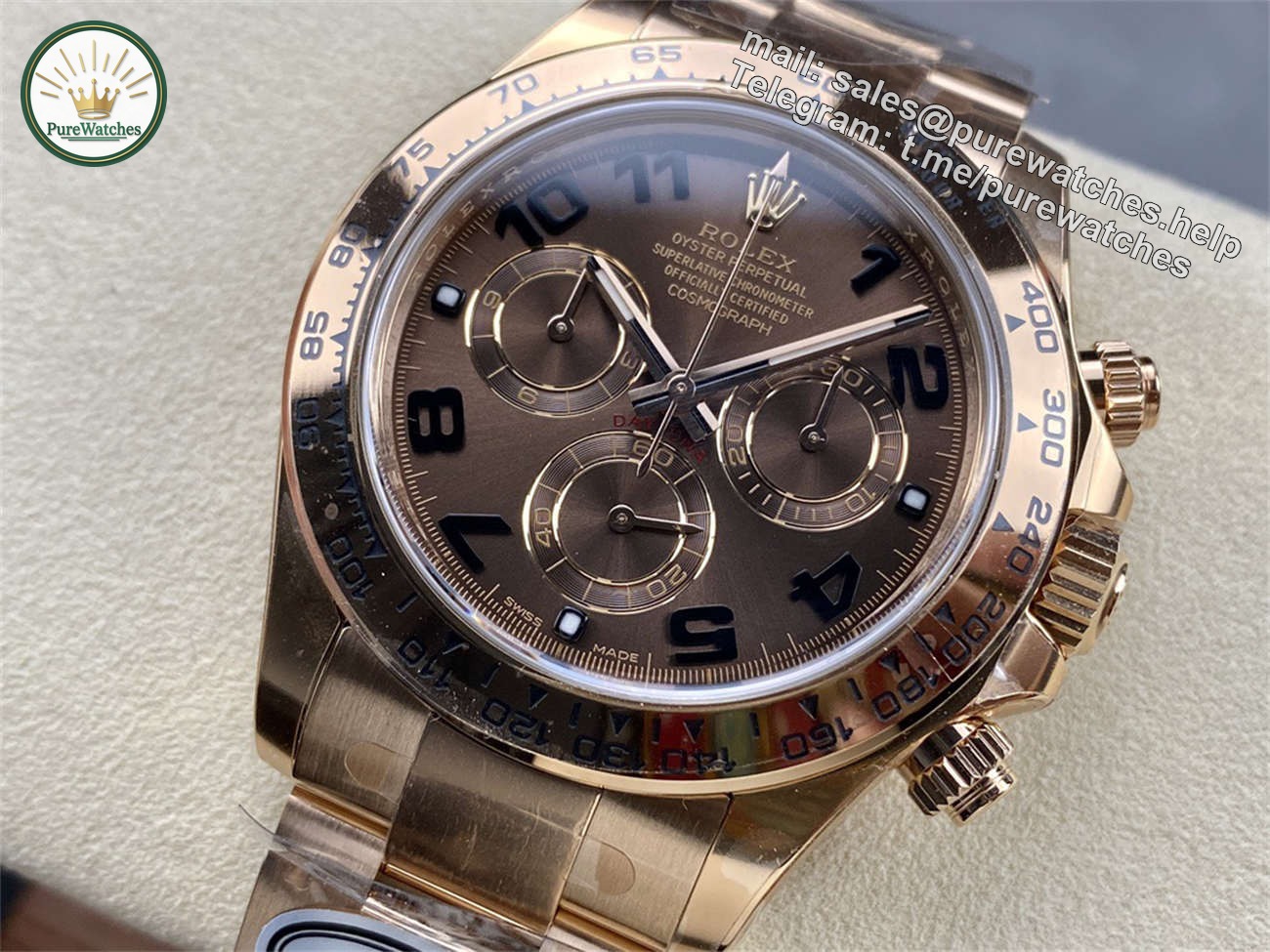 Rolex Daytona Everose Gold �C Clean Factory 4130 Super Clone - Image 4