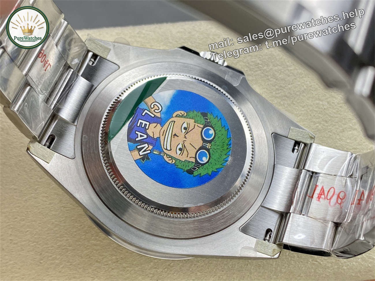 Clean Factory Rolex Explorer 2 16570 Homage – 40mm Stainless Steel GMT Replica Watch - Image 6