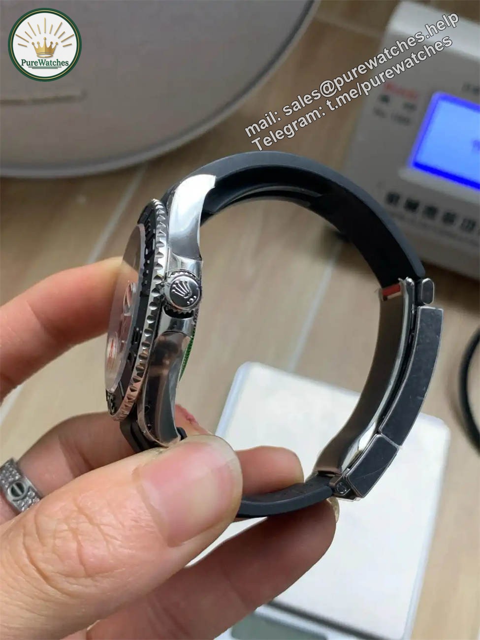 Rolex Yacht Master 42 White Gold Replica – VS Factory V3 Premium Edition - Image 6