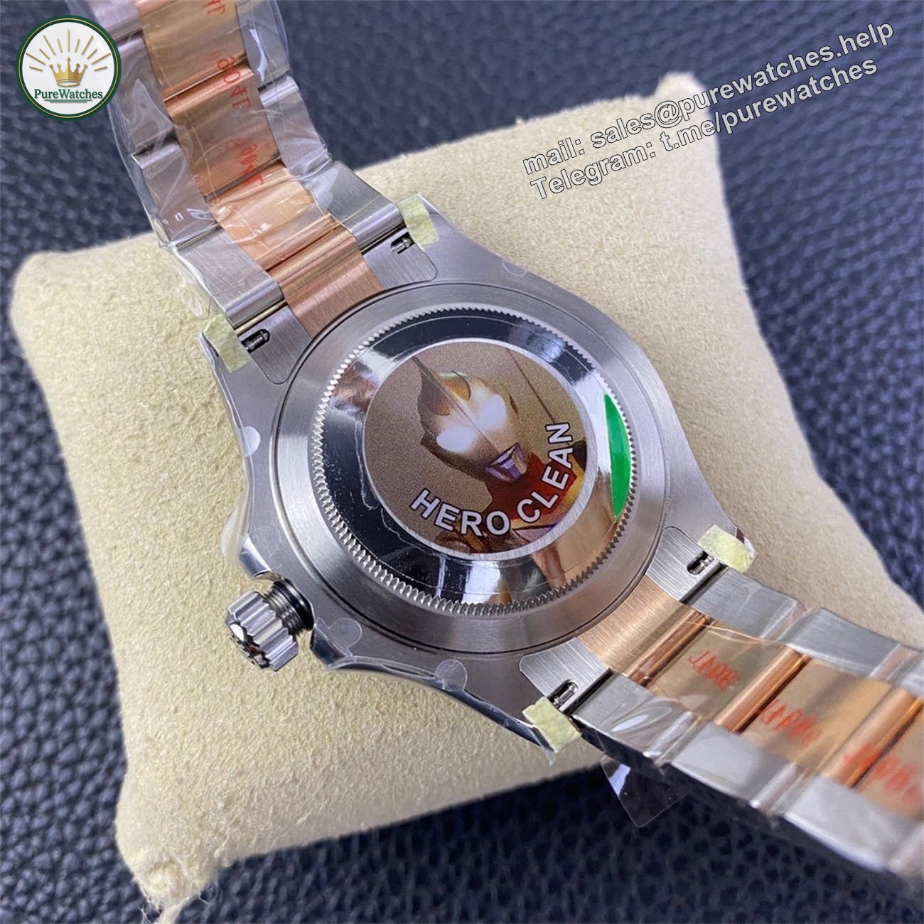 Rolex Yacht-Master Black Dial – Clean Factory 40mm Replica - Image 9
