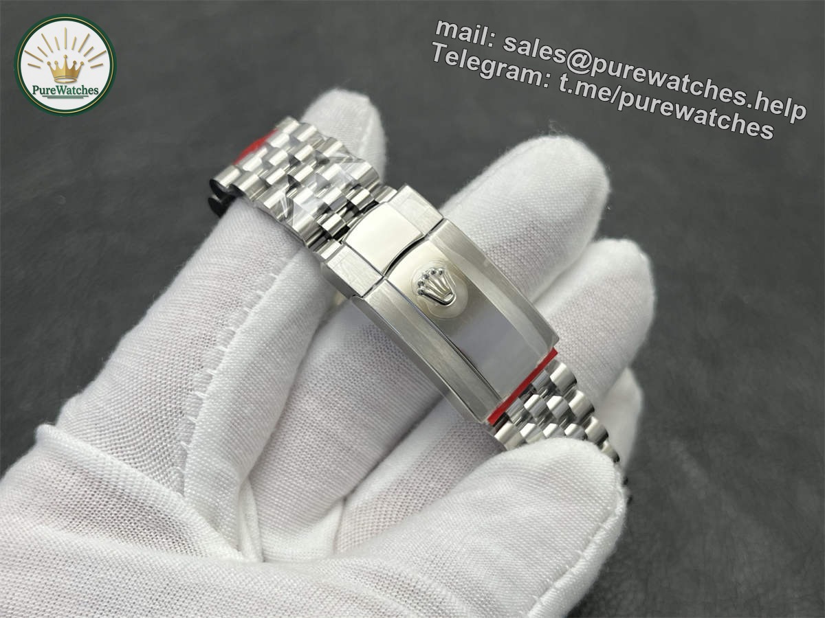Silver Datejust 41 Replica – Premium 41mm VS Factory Jubilee Bracelet Silver Dial Rolex Clone - Image 8