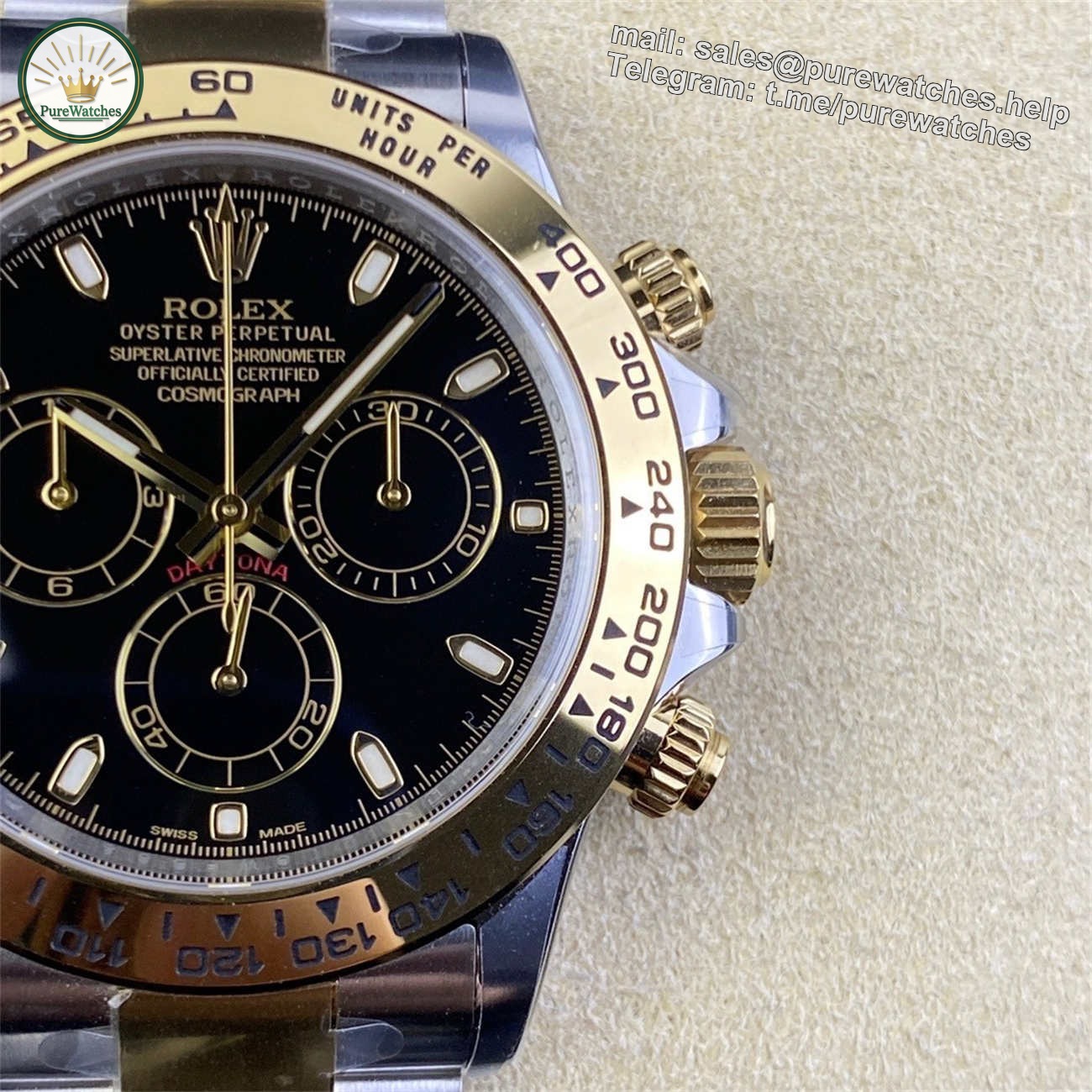 Clean Factory Two Tone Daytona Replica �C 116503 Black Dial (Dandong 4130) - Image 3